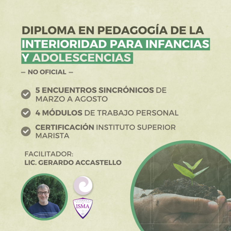 Diploma en Pedagogía de la Interioridad